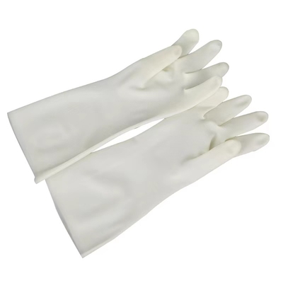 Перчатки кухни утечки перчаток Dishwashing нитрила 38CM анти- для моя блюд