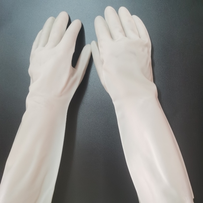 Перчатки Dishwashing нитрила растворяющего сопротивления садовничают задача 38cm