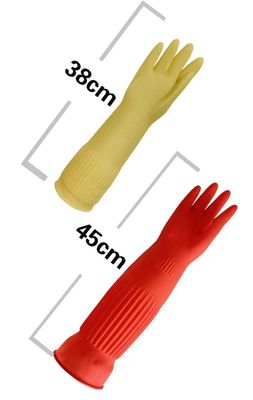 Удобные и гибкие латексные сверхдлинные перчатки для уборки - идеальное решение для нужд промышленной очистки